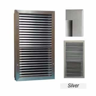 King Electric 2750W Electric Wall Heater w/ Thermostat & Disconnect, 120V, Silver