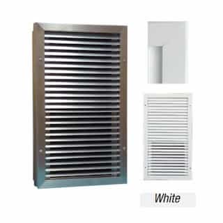 4000W Electric Wall Heater w/ Surface Can, 208V, White