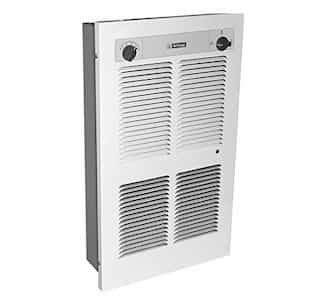 King Electric 240V, 2250-4500W, Pic-A-Watt Large Wall Heater w/ Built-In Thermostat, White	