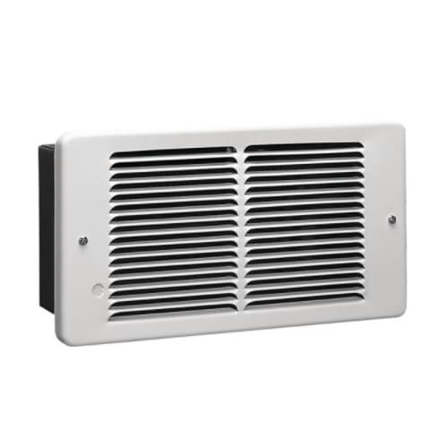 1500W Small Pic-A-Watt Wall Heater, 175 Sq Ft, 75 CFM, 12.5 Amp, 120V, White