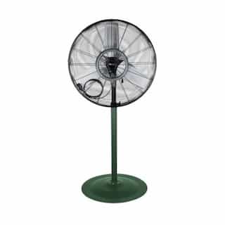 24-in Commercial High Velocity Oscillating Fan w/ Pedestal, 7500 CFM