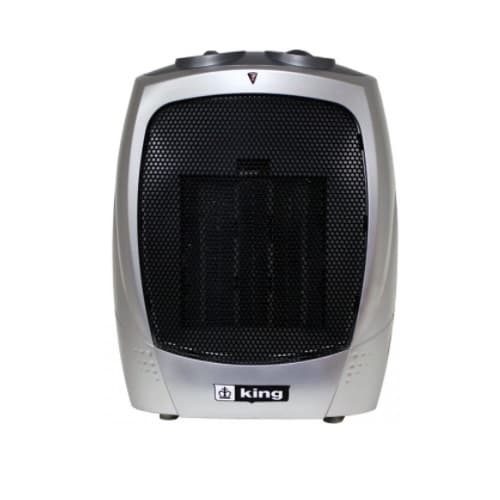 King Electric 1500W Portable Ceramic Fan Heater, 175 Sq Ft, 12.5 Amp, 120V
