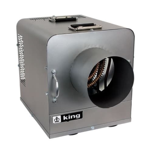 King Electric 5kW Ductable Industrial Portable Unit Heater, 3-Ph, 600 CFM, 24A, 208V