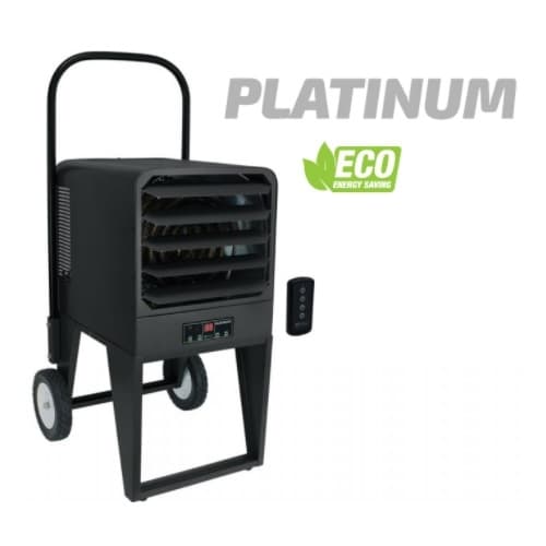 7.5kW Platinum Portable Unit Heater, 750 Sq Ft, 600 CFM, 1 Ph, 208V