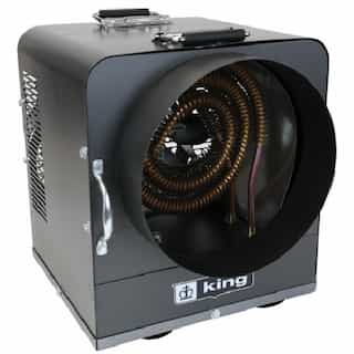 King Electric 10kW PTBL Unit Heater W/Duct, 25-ft Cord, 34100 BTU/H, 3 Ph, 480V