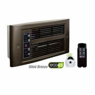 King Electric 750W/1500W ECO2S Designer Wall Heater, 175 Sq Ft, 120V, Oiled Bronze