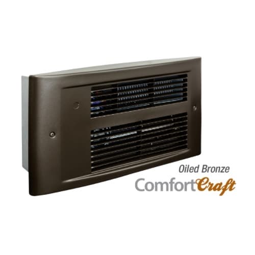 King Electric 250W/1750W Designer Wall Heater, 225 Sq Ft, 75 CFM, 208V, Oiled Bronze