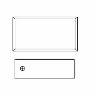 King Electric Surface Mount Frame for PX Series Wall Heaters, Satin Nickel
