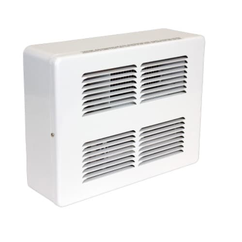 250W/1500W Surface Mount Wall Heater, 150 Sq Ft, 75 CFM, 120V, White