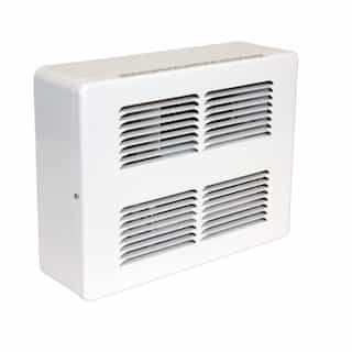 500W/2250W Surface Mount Wall Heater, 225 Sq Ft, 75 CFM, 208V, White