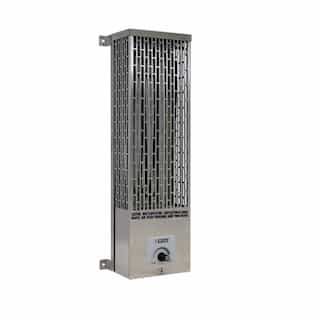 563W/750W Compact Radiant Utility Heater, 100 Sq Ft, 208V/240V, Gray