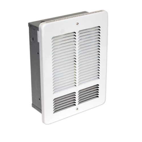 King Electric 500W/1000W Economy Wall Heater w/ Disconnect (No Can), 120V, White