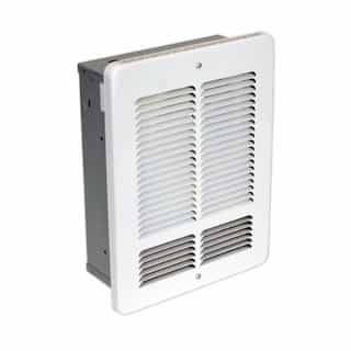1500W Economy Wall Heater w/ Thermostat, 175 Sq Ft, 85 CFM, 12.5 Amp, 120V, White