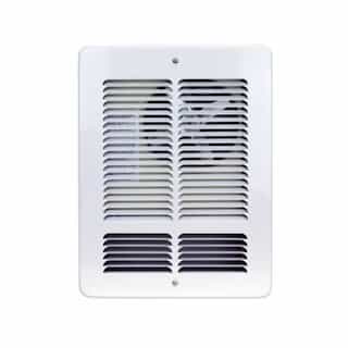 King Electric 1200W Wall Heater w/ Heatbox Interior & Grill, 208V, White