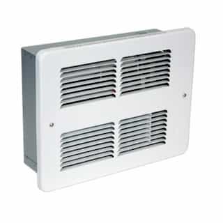 King Electric 500W/1000W High Mount Small Wall Heater, 125 Sq Ft, 120V, White