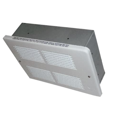 750W/1500W Small Ceiling Heater, 175 Sq Ft, 70 CFM, 208V, White