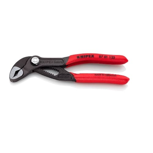 Knipex 125 mm Cobra&reg; Pliers, Curved, Red