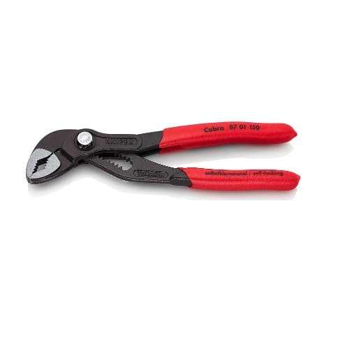 Knipex 150 mm Cobra&reg; Pliers, Curved, Red