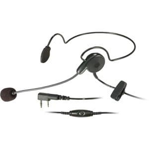 Kenwood Headset w/Flexible Boom Mic & In-Line Push-to-Talk, Single-Ear Receiver