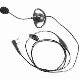 Kenwood D-Ring Ear Hanger with push-to-talk and Boom Mic