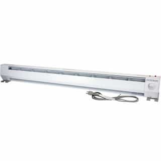 King Electric 5-ft 1500W Portable Eco Baseboard Heater, 150 Sq Ft, 120V, White