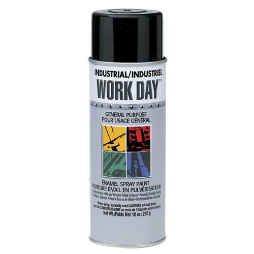 Flat Black Industrial Work Day Enamel Paint