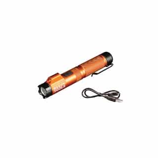 Klein Tools Rechargeable LED Focus Flashlight with Laser, Orange