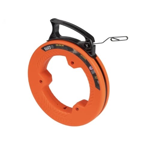 Klein Tools 50-Ft Steel Fish Tape w/ Case, Orange