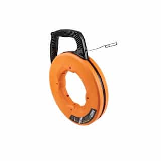 Klein Tools 125-Ft Stainless Steel Fish Tape, Orange