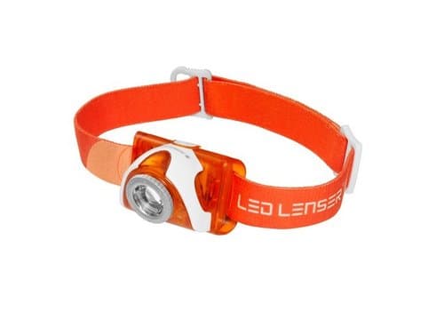 LED Lenser SEO 3 100 Lumen 100 Meter Orange Smart Light Technology LED Headlamp