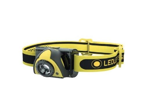 LED Lenser iSEO5R 180 Lumen 120 Meter Black and Yellow Rechargeable LED Headlamp