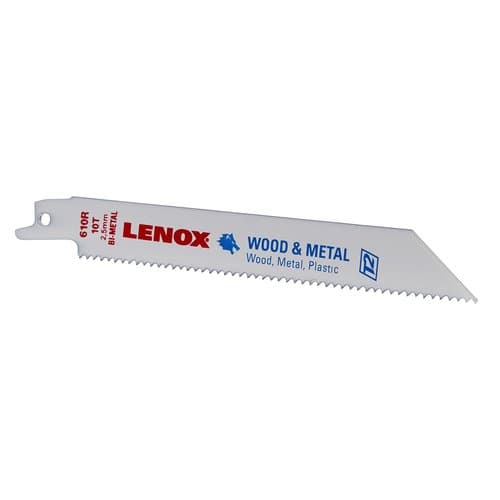 Lenox 6" 10 TPI Reciprocating Saw Blade, 5 Pack