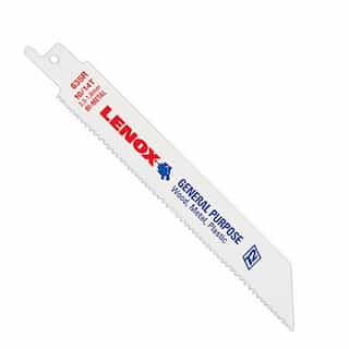 Lenox 14TPI Bi-Metal Reciprocating Saw Blade, 8''