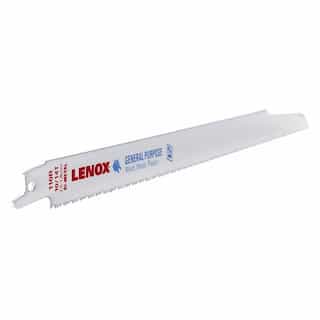 Lenox 10/14 Teeth Per Inch Reciprocating Saw Blade, 12''