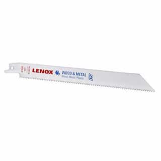 Lenox Bi-Metal Reciprocating 8-inch Saw Blade, General Purpose, 10 TPI, 25-Pack