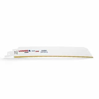 Lenox Gold Power Arc Reciprocating 9-inch Saw Blade, For Thick Metal Cutting, 10 TPI, 5-Pack
