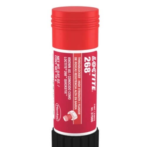 Loctite  248 Red High-Strength Threadlockers, 3/4 in Thread, 19 g