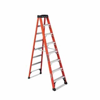 Louisville Ladder 8-ft x 24.88-in 375 Fiberglass Step Ladder, Max. Capacity 375lb.