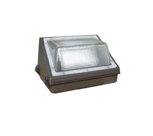 Lamp Shining 40W Semi Cut-Off LED Wall Pack w/ Photocell, 175W MH Retrofit, 4800 lm, 5000K, Brown