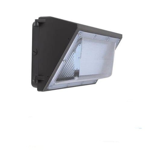 Lamp Shining 100W Semi Cut-Off LED Wall Pack, 400W MH Retrofit, 12000 lm, 100V-277V, 5000K, Black