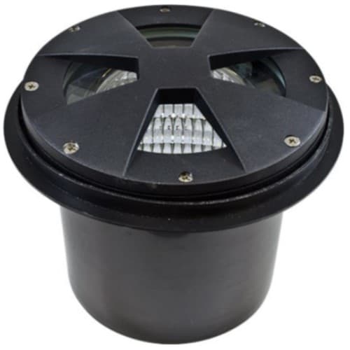Dabmar 6W Drive Over LED Well Light, Adjustable, PAR36, Black