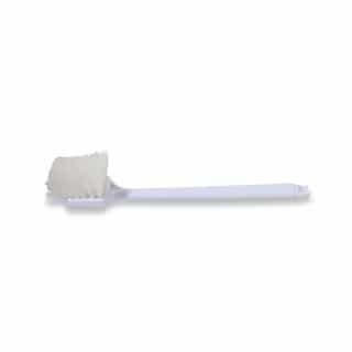 20" White Nylon Utility Brush w/Long Plastic Handle