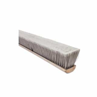 24" Silver Flagged Plastic Floor Brush w/60 in Handle