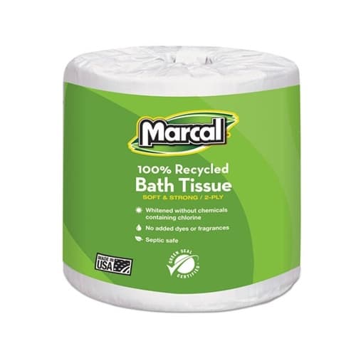 Marcal 2-Ply Embossed 100% Premium Recycled Toilet Tissue