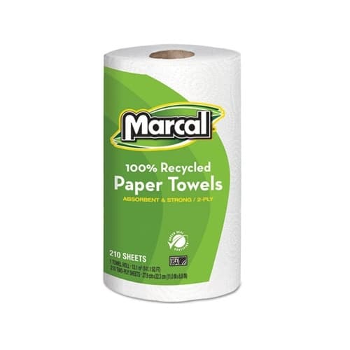 White, Mega Roll Premium Recycled Paper Towels