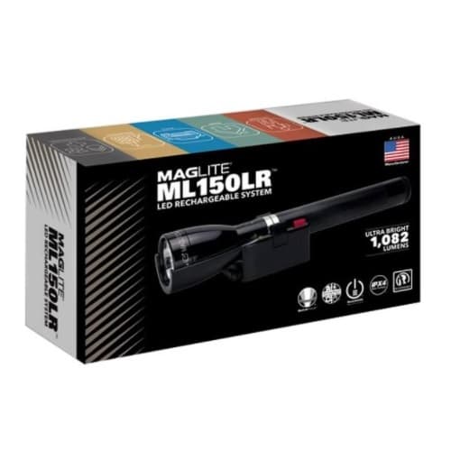 Mag-Lite Mag-Charger LED Rechargeable System, C Cell, Black