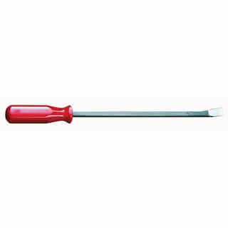 Mayhew 18'' Alloy Steel Screw Driver with Chisel Tip and Square Stock