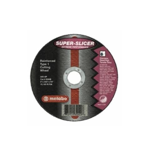 4.5-in Super Slicer Flat Cutting Wheel, 60 Grit, Aluminum Oxide