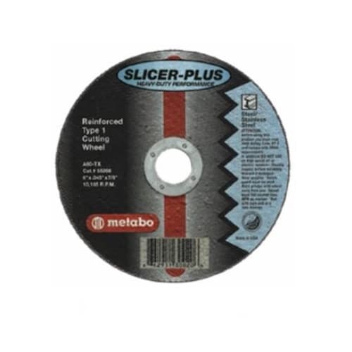 Metabo 6-in Slicer Plus Cutting Wheel, Type 1, 60 Grit