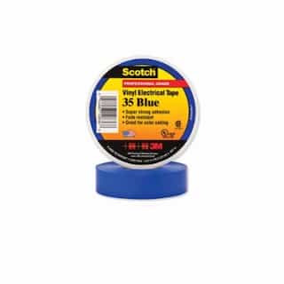 3M 66-ft Scotch Electrical Color Coding Tape 35, 0.75-in Diameter, Blue